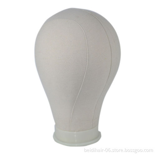 Canvas Block Head Mannequin Head Wig Stand For Wigs Making Tools Wig Display Head